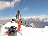 18 Climbing Sherpa Lal Singh Tamang On The Summit Of Dhampus Peak 6060m 